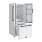 Gordon Ramsay by THOR Kitchen 30" 17.5 cu. ft. French Door Counter Depth Refrigerator with Ice Maker in White with Blue Accents, RF3017FFDW-BLU