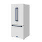 Gordon Ramsay by THOR Kitchen 30" 17.5 cu. ft. French Door Counter Depth Refrigerator with Ice Maker in White with Blue Accents, RF3017FFDW-BLU