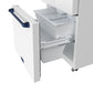 Gordon Ramsay by THOR Kitchen 30" 17.5 cu. ft. French Door Counter Depth Refrigerator with Ice Maker in White with Blue Accents, RF3017FFDW-BLU