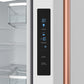 Gordon Ramsay by THOR Kitchen 30" 17.5 cu. ft. French Door Counter Depth Refrigerator with Ice Maker in White with Rose Gold Accents, RF3017FFDW-RSG
