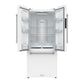 Gordon Ramsay by THOR Kitchen 30" 17.5 cu. ft. French Door Counter Depth Refrigerator with Ice Maker in White, RF3017FFDW