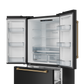 Gordon Ramsay by THOR Kitchen 36" 20.3 cu. ft. French Door Counter Depth Refrigerator with Ice Maker in Matte Black with Bronze Accents, RF3621CTD00-BRZ