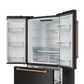Gordon Ramsay by THOR Kitchen 36" 20.3 cu. ft. French Door Counter Depth Refrigerator with Ice Maker in Matte Black with Rose Gold Accents, RF3621CTD00-RSG