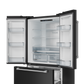 Gordon Ramsay by THOR Kitchen 36" 20.3 cu. ft. French Door Counter Depth Refrigerator with Ice Maker in Matte Black with Stainless Steel Accents, RF3621CTD00-SS
