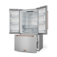 Gordon Ramsay by THOR Kitchen 36" 20.3 cu. ft. French Door Counter Depth Refrigerator with Ice Maker in Stainless Steel with Rose Gold Accents, RF3621CTD99-RSG