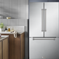Gordon Ramsay by THOR Kitchen 36" 20.3 cu. ft. French Door Counter Depth Refrigerator with Ice Maker in Stainless Steel, RF3621CTD99
