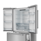 Gordon Ramsay by THOR Kitchen 36" 20.3 cu. ft. French Door Counter Depth Refrigerator with Ice Maker in Stainless Steel, RF3621CTD99