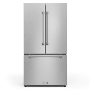 Gordon Ramsay by THOR Kitchen 36" 20.3 cu. ft. French Door Counter Depth Refrigerator with Ice Maker in Stainless Steel, RF3621CTD99