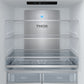 Gordon Ramsay by THOR Kitchen 36" 20.3 cu. ft. Counter Depth Refrigerator with Ice Maker in White with Black Accents, RF3621CTDW-BLK