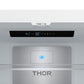 Gordon Ramsay by THOR Kitchen 36" 20.3 cu. ft. Counter Depth Refrigerator with Ice Maker in White with Black Accents, RF3621CTDW-BLK