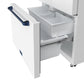 Gordon Ramsay by THOR Kitchen 36" 20.3 cu. ft. Counter Depth Refrigerator with Ice Maker in White with Blue Accents, RF3621CTDW-BLU