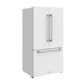 Gordon Ramsay by THOR Kitchen 36" 20.3 cu. ft. French Door Counter Depth Refrigerator with Ice Maker in White, RF3621CTDW