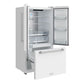 Gordon Ramsay by THOR Kitchen 36" 20.3 cu. ft. French Door Counter Depth Refrigerator with Ice Maker in White, RF3621CTDW