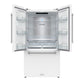Gordon Ramsay by THOR Kitchen 36" 20.3 cu. ft. French Door Counter Depth Refrigerator with Ice Maker in White, RF3621CTDW
