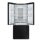 Cosmo Vista Collection 30-Inch Counter-Depth 3-Door French Door Refrigerator, 17.5 cu. ft. with Ice Maker and Recessed Handles, Matte Black, COS-RFFV183RBK