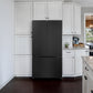 Cosmo Vista Collection 36-Inch Counter-Depth 3-Door French Door Refrigerator, 27.4 cu. ft. with Internal Water Dispenser and Ice Maker, Matte Black, COS-RFFV283RBK