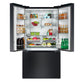 Cosmo Vista Collection 36-Inch Counter-Depth 3-Door French Door Refrigerator, 27.4 cu. ft. with Internal Water Dispenser and Ice Maker, Matte Black, COS-RFFV283RBK