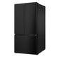 Cosmo Vista Collection 36-Inch Counter-Depth 3-Door French Door Refrigerator, 27.4 cu. ft. with Internal Water Dispenser and Ice Maker, Matte Black, COS-RFFV283RBK
