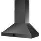 Induction Hardware 48-Inch Convertible Wall Mount Range Hood, 1800 CFM, Black Stainless Steel, S-RH48-PW-BS