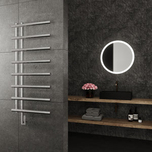 Rhea Wall Mounted Electric Towel Warmer in Chrome