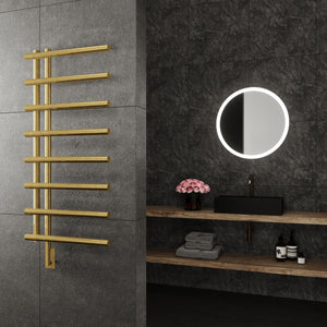 Rhea Wall Mounted Electric Towel Warmer in Gold
