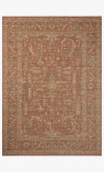 Loloi Reign REN-07 Terracotta / Sky area rug - image 1