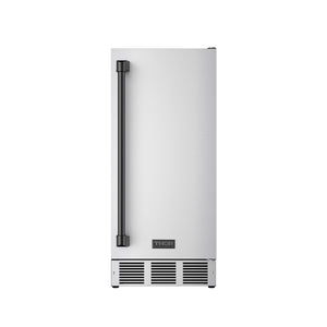 Gordon Ramsay by THOR Kitchen 15" Built-in 58 lbs. Ice Maker in Stainless Steel with Black Accents, RIM1501-BLK
