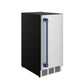 Gordon Ramsay by THOR Kitchen 15" Built-in 58 lbs. Ice Maker in Stainless Steel with Blue Accents, RIM1501-BLU
