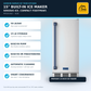 Gordon Ramsay by THOR Kitchen 15" Built-in 58 lbs. Ice Maker in Stainless Steel with Blue Accents, RIM1501-BLU