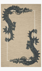 Loloi Romi RMI-01 Oatmeal / Midnight area rug - image 1