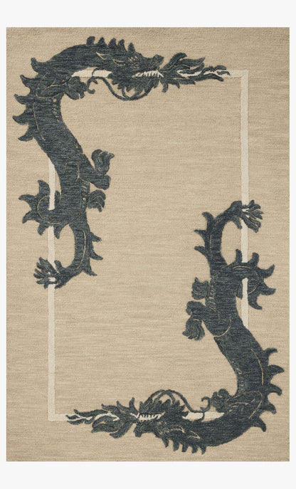 Loloi Romi RMI-01 Oatmeal / Midnight area rug - image 1
