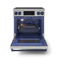 Gordon Ramsay by THOR Kitchen 30" 4.55 cu. ft. Professional Electric Range with Tilt Panel Touch Control, Self-Clean and Air Fry in Stainless Steel with Navy Blue Accents, RSE30-BLU