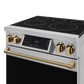 Gordon Ramsay by THOR Kitchen 30" 4.55 cu. ft. Professional Electric Range with Tilt Panel Touch Control, Self-Clean and Air Fry in Stainless Steel with Bronze Accents, RSE30-BRZ