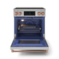 Gordon Ramsay by THOR Kitchen 30" 4.55 cu. ft. Professional Electric Range with Tilt Panel Touch Control, Self-Clean and Air Fry in Stainless Steel with Rose Gold Accents, RSE30-RSG
