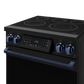 Gordon Ramsay by THOR Kitchen 30" 4.55 cu. ft. Professional Electric Range with Tilt Panel Touch Control, Self-Clean and Air Fry in Matte Black with Navy Blue Accents, RSE30B-BLU