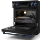 Gordon Ramsay by THOR Kitchen 30" 4.55 cu. ft. Professional Electric Range with Tilt Panel Touch Control, Self-Clean and Air Fry in Matte Black with Navy Blue Accents, RSE30B-BLU