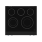 Gordon Ramsay by THOR Kitchen 30" 4.55 cu. ft. Professional Electric Range with Tilt Panel Touch Control, Self-Clean and Air Fry in Matte Black with Navy Blue Accents, RSE30B-BLU
