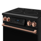 Gordon Ramsay by THOR Kitchen 30" 4.55 cu. ft. Professional Electric Range with Tilt Panel Touch Control, Self-Clean and Air Fry in Matte Black with Rose Gold Accents, RSE30B-RSG