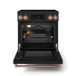 Gordon Ramsay by THOR Kitchen 30" 4.55 cu. ft. Professional Electric Range with Tilt Panel Touch Control, Self-Clean and Air Fry in Matte Black with Rose Gold Accents, RSE30B-RSG