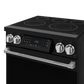Gordon Ramsay by THOR Kitchen 30" 4.55 cu. ft. Professional Electric Range with Tilt Panel Touch Control, Self-Clean and Air Fry in Matte Black with Stainless Steel Accents, RSE30B-SS