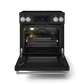 Gordon Ramsay by THOR Kitchen 30" 4.55 cu. ft. Professional Electric Range with Tilt Panel Touch Control, Self-Clean and Air Fry in Matte Black with Stainless Steel Accents, RSE30B-SS