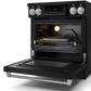 Gordon Ramsay by THOR Kitchen 30" 4.55 cu. ft. Professional Electric Range with Tilt Panel Touch Control, Self-Clean and Air Fry in Matte Black with Stainless Steel Accents, RSE30B-SS