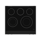 Gordon Ramsay by THOR Kitchen 30" 4.55 cu. ft. Professional Electric Range with Tilt Panel Touch Control, Self-Clean and Air Fry in Matte Black with Stainless Steel Accents, RSE30B-SS