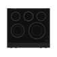 Gordon Ramsay by THOR Kitchen 30" 4.55 cu. ft. Professional Electric Range with Tilt Panel Touch Control, Self-Clean and Air Fry in Matte Black, RSE30B