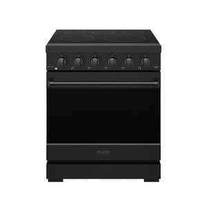 Gordon Ramsay by THOR Kitchen 30 Inch Professional Electric Range, 5 Element, Convection Oven in Matte Black, RSE30PB