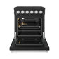 Gordon Ramsay by THOR Kitchen 30 Inch Professional Electric Range, 5 Element, Convection Oven in Matte Black with Stainless Steel Accents, RSE30PB-SS