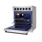 Gordon Ramsay by THOR Kitchen 30 Inch Professional Electric Range, 5 Element, Convection Oven in Stainless Steel with Black Accents, RSE30P-BLK