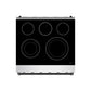 Gordon Ramsay by THOR Kitchen 30 Inch Professional Electric Range, 5 Element, Convection Oven in Stainless Steel with Black Accents, RSE30P-BLK