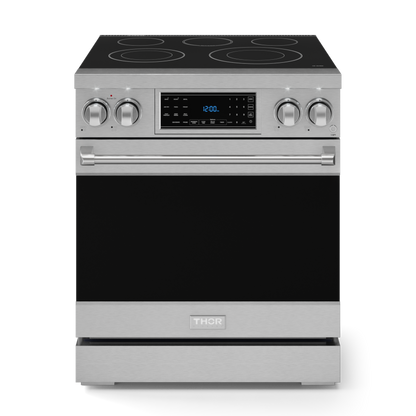 Gordon Ramsay by THOR Kitchen 30" 4.55 cu. ft. Professional Electric Range with Tilt Panel Touch Control, Self-Clean and Air Fry in Stainless Steel, RSE30