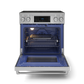 Gordon Ramsay by THOR Kitchen 30" 4.55 cu. ft. Professional Electric Range with Tilt Panel Touch Control, Self-Clean and Air Fry in Stainless Steel, RSE30